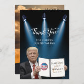 President Trump Great Fab Weddenschap Hartelijk da Kaart (Voorkant / Achterkant)