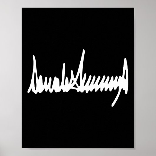 President Trump Handtekening Inauguratie 2025 47e  Poster (Voorkant)