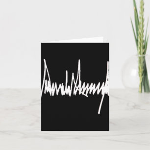 President Trump handtekening linker borst wit Kaart