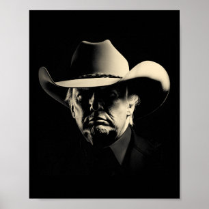President Trump Hoofd Cowboy Verenigde Staten 2024 Poster