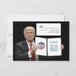 President Trump 🎉 Huwelijkstraditie met een patri RSVP Kaartje