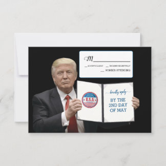 President Trump 🎉 Huwelijkstraditie met een patri RSVP Kaartje