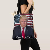 President Trump Ik Ben Terug Tote Bag (Dichtbij)