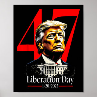 President Trump Inauguratie Dag 2025 Bevrijdingsda Poster