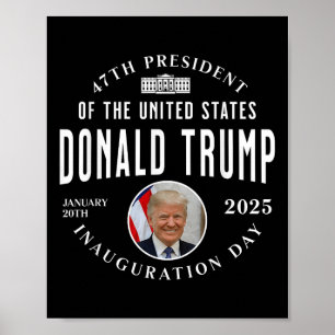 President Trump Inauguratie Dag 2025 Memorabilia Poster