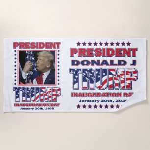 President Trump inauguratie dag 2025 Strandlaken