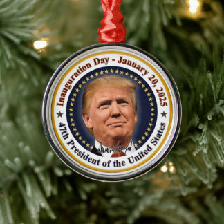 President Trump Inauguratie Dag 20 januari 2025 Metalen Ornament