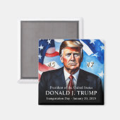 President Trump inauguratiedag Keepsake Magneet (Voorkant / Achterkant)