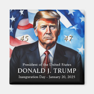 President Trump inauguratiedag Keepsake Magneet
