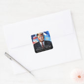 President Trump inauguratiedag Keepsake Vierkante Sticker (Envelop)