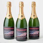 President Trump inauguratiedag Sparkling Wijnetiket (Flessen)