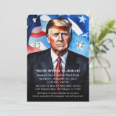 President Trump Inauguration Watch Party Kaart (Staand voorkant)