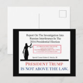 President Trump is niet boven de wetshandschilder Briefkaart (Voorkant / Achterkant)