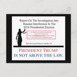 President Trump is niet boven de wetshandschilder Briefkaart