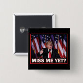 President Trump juffrouw nog Vierkante Button 5,1 Cm (Voorkant /achterkant)