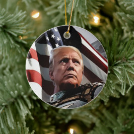 President Trump Keramisch Ornament