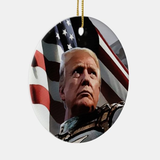 President Trump Keramisch Ornament (Rechts)