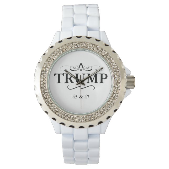 PRESIDENT TRUMP KIJKT HORLOGE (Voorkant)