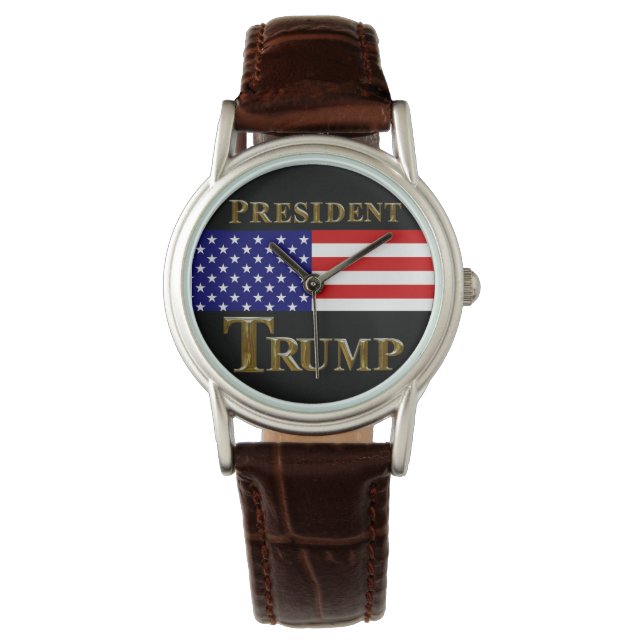 PRESIDENT TRUMP KIJKT HORLOGE (Voorkant)