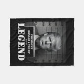 President Trump Legend Mugshot Fleece Deken (Voorkant (Horizontaal))