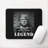 President Trump Legend Mugshot Muismat (Met muis)