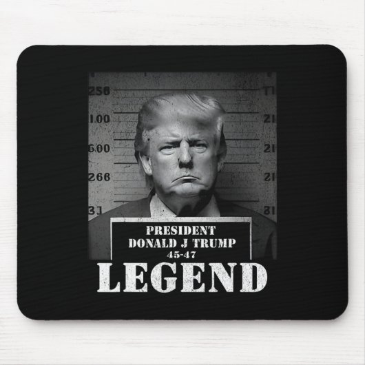 President Trump Legend Mugshot Muismat (Voorkant)