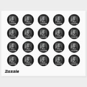 President Trump Legend Mugshot Ronde Sticker (Vel)