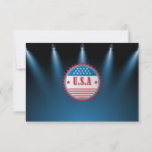 President Trump 🎂 Liefdadig Huwelijksgebruik RSVP Kaartje (Achterkant)