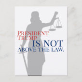 President Trump ligt niet boven de wet Lady Justic Briefkaart (Voorkant)