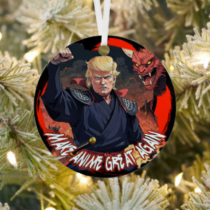 President Trump maakt anime weer geweldig Metalen Ornament