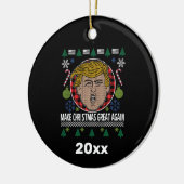 President Trump maakt kerst weer geweldig Keramisch Ornament (Links)