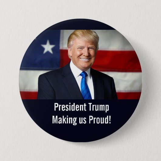 President Trump maakt ons Proud Button (Voorkant)