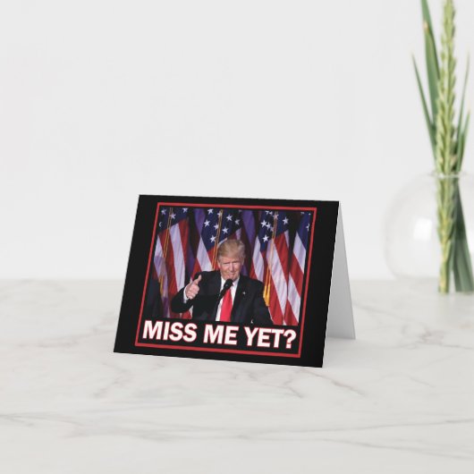 President Trump Miss Toch Bedankkaart (Voorkant)