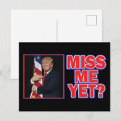 President Trump Miss Toch Briefkaart (Voorkant / Achterkant)