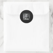 President Trump Mok Ronde Sticker (Tas)