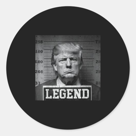 President Trump Mok Ronde Sticker (Voorkant)