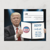 President Trump 📜 Patriottische bruiloft Aankondigingskaart (Voorkant)