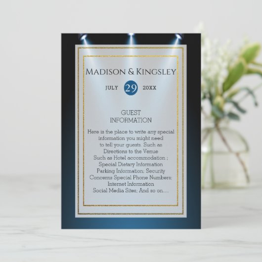 President Trump 🇺🇸✨ Patriottische bruiloft Custo Kaart (Staand voorkant)