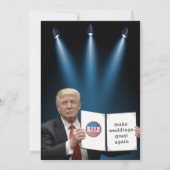 President Trump 🇺🇸✨ Patriottische bruiloft Custo Kaart (Achterkant)