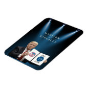 President Trump 🇺🇸✨ Patriottische bruiloft Custo Magneet (Linkerzijde)