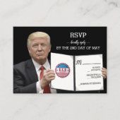 President Trump 📜 Patriottische bruiloft Informatiekaartje (Voorkant)
