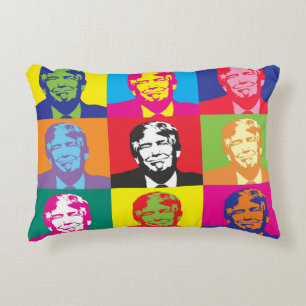 President Trump Pop Art Accent Kussen
