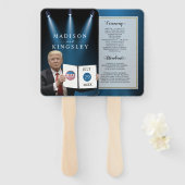 President Trump Program Greatest Wedding Hand Fan Handwaaier (Voorkant en achterkant)