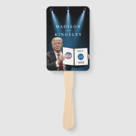 President Trump Program Greatest Wedding Hand Fan Handwaaier