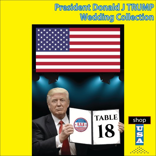 President Trump Republikeinse bruiloft Kaart