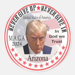 President Trump Rode golf door Amerika, het maken Ronde Sticker