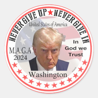 President Trump Rode golf door Amerika, Making Ronde Sticker