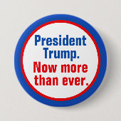 President Trump Ronde Button 7,6 Cm (Voorkant)