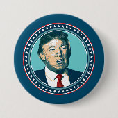 President Trump Ronde Button 7,6 Cm (Voorkant)