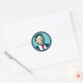 President Trump Ronde Sticker (Envelop)